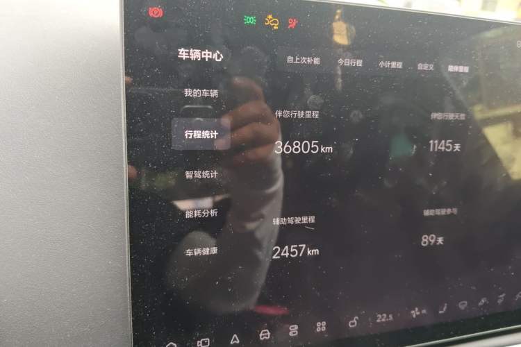 Used Li Auto L8 2023 Pro Model Odometer Close Up