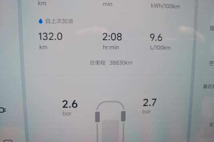 Used Li Auto L8 2023 Pro Model Odometer Close Up