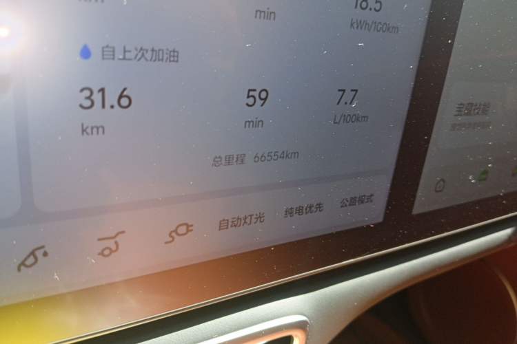 Used Li Auto L8 2023 Pro Model Odometer Close Up