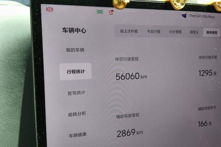 Used Li Auto L8 2023 Pro Model Odometer Close Up