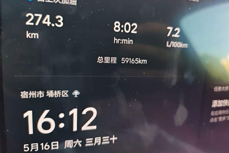 Used Li Auto L8 2023 Pro Model Odometer Close Up