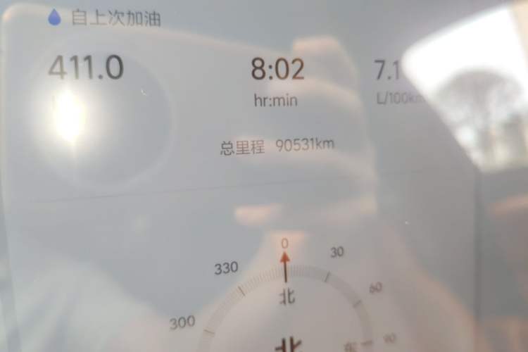 Used Li Auto L8 2023 Pro Model Odometer Close Up