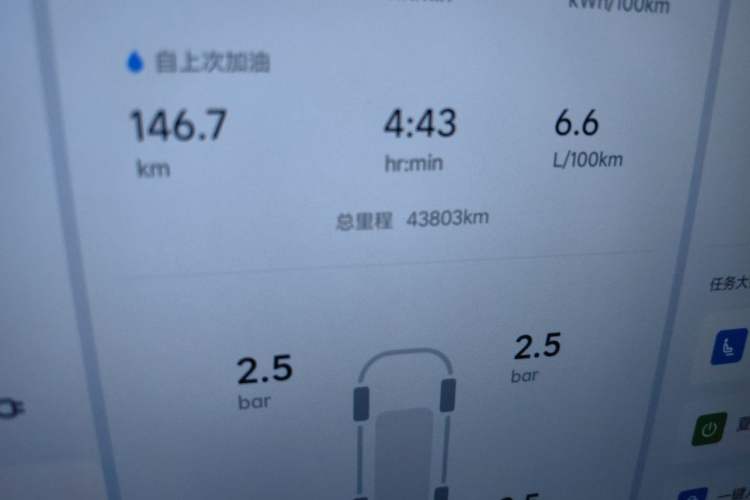 Used Li Auto L8 2023 Pro Model Odometer Close Up