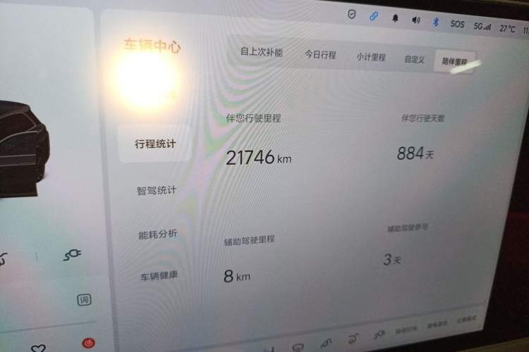 Used Li Auto L8 2023 Max model Odometer Close Up