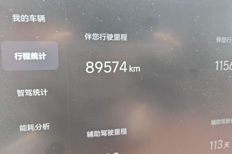 Used Li Auto L8 2023 Max model Odometer Close Up