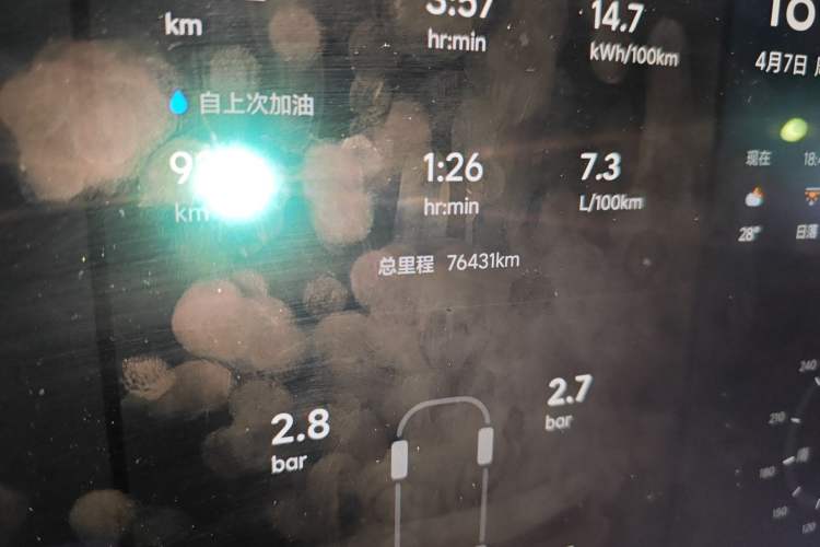 Used Li Auto L8 2023 Air model Odometer Close Up