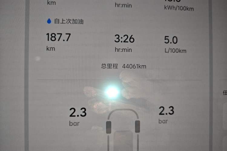 Used Li Auto L8 2023 Air model Odometer Close Up