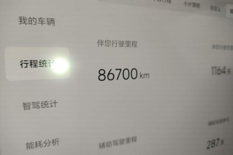 Used Li Auto L8 2023 Pro Model Odometer Close Up
