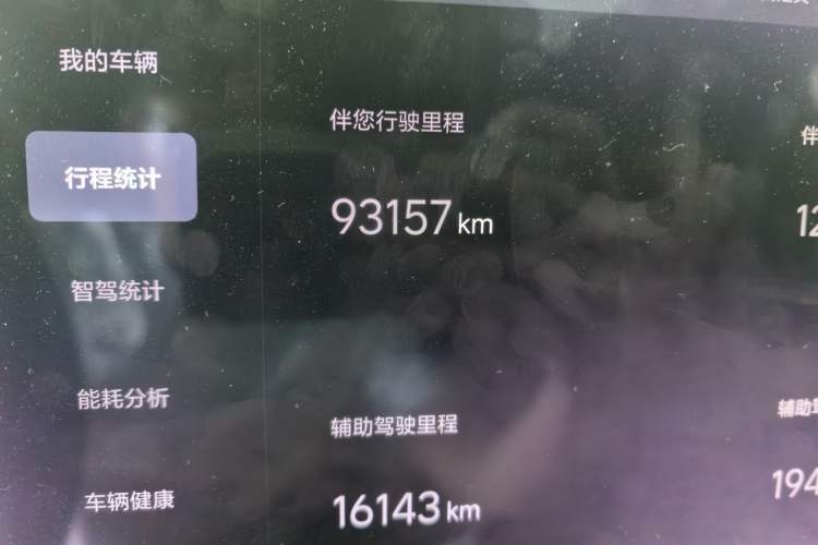Used Li Auto L8 2023 Pro Model Odometer Close Up