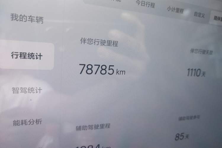 Used Li Auto L8 2023 Pro Model Odometer Close Up