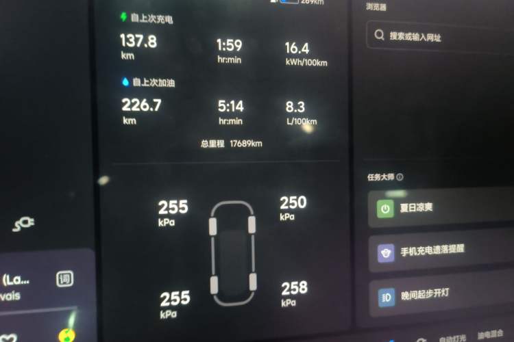 Used Li Auto L8 2023 Pro Model Odometer Close Up