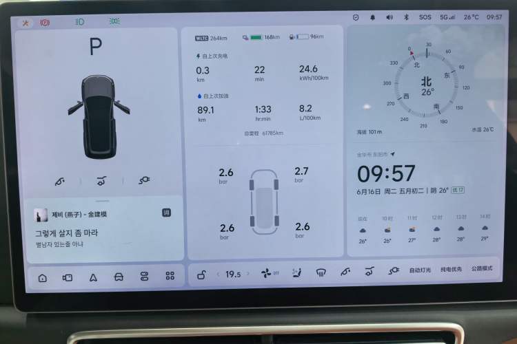 Used Li Auto L8 2023 Pro Model Odometer Close Up