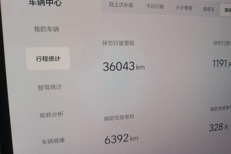 Used Li Auto L8 2023 Max model Odometer Close Up