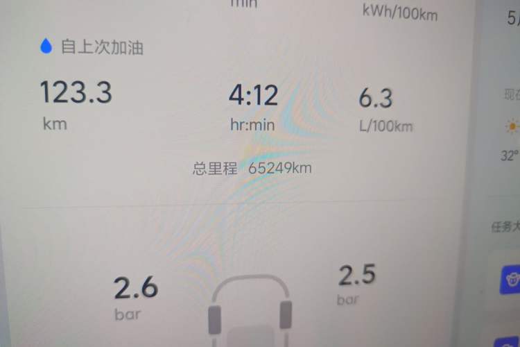 Used Li Auto L8 2023 Pro Model Odometer Close Up
