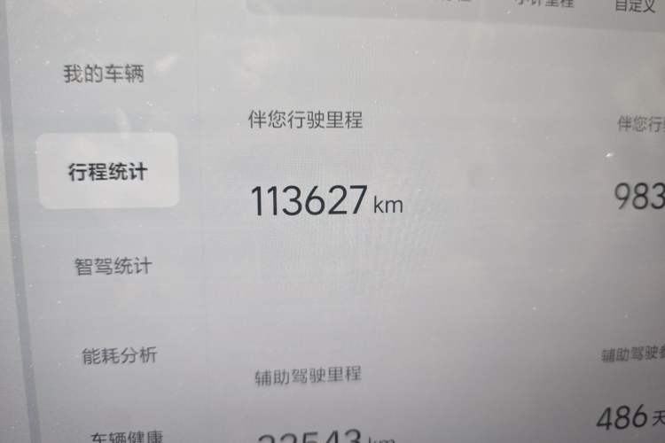 Used Li Auto L8 2023 Max model Odometer Close Up