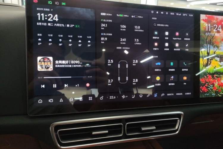 Used Li Auto L8 2023 Air model Audio And AC Panel