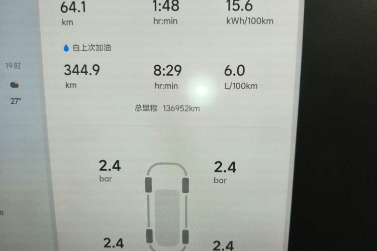 Used Li Auto L8 2023 Pro Model Odometer Close Up