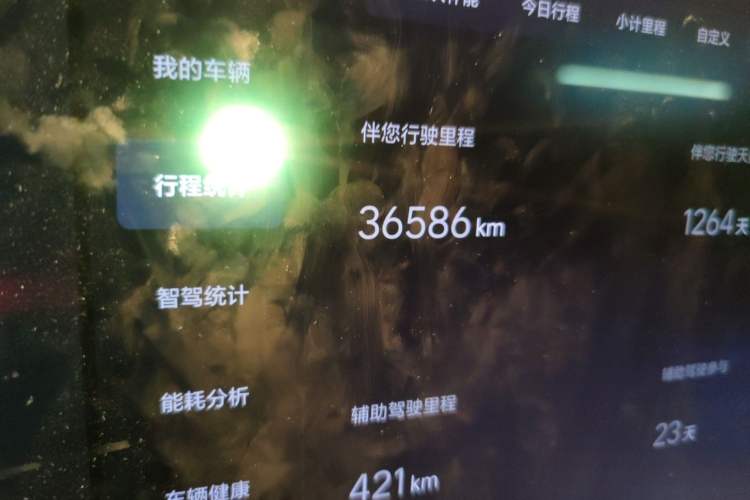 Used Li Auto L8 2023 Pro Model Odometer Close Up