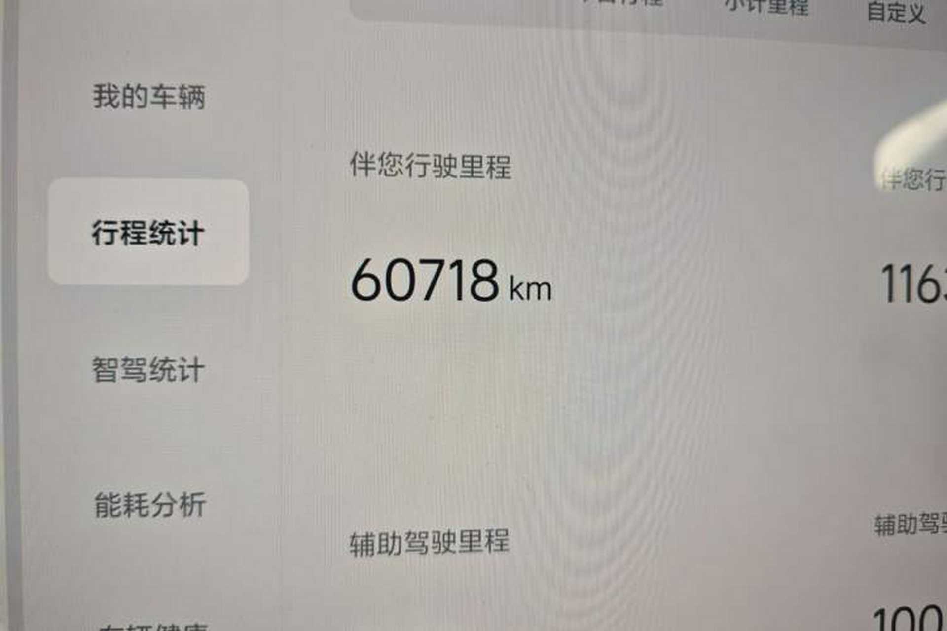 Used Li Auto L8 2023 Max model Odometer Close Up