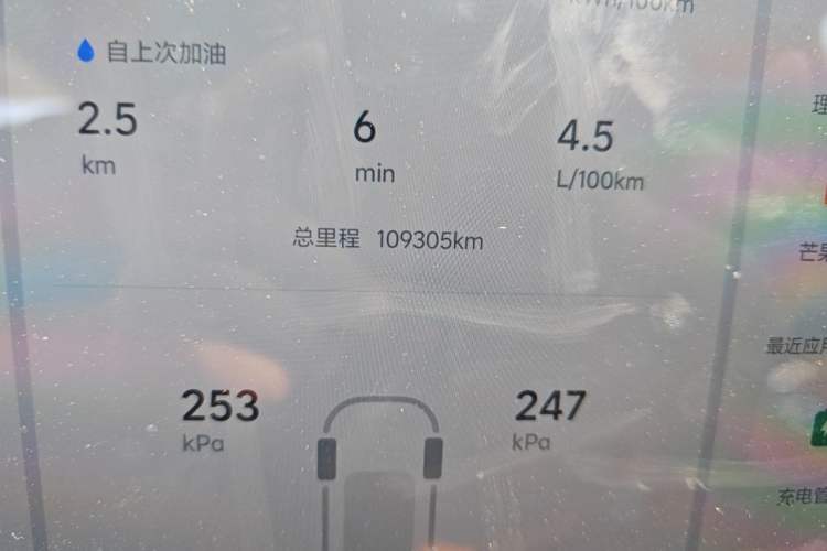 Used Li Auto L8 2023 Air model Odometer Close Up