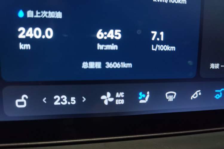 Used Li Auto L8  Odometer Close Up