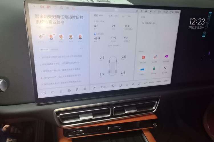 Used Li Auto L8 2024 Max Audio And AC Panel