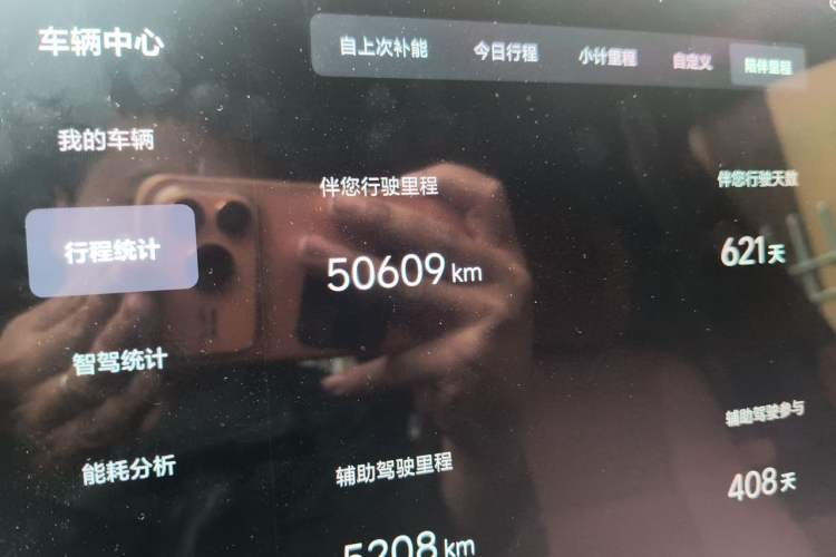 Used Li Auto L8 2024 Pro Model Odometer Close Up