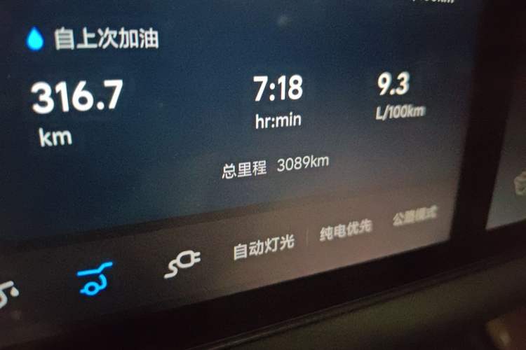 Used Li Auto L8 2025 Max Smart Refresh Edition Odometer Close Up