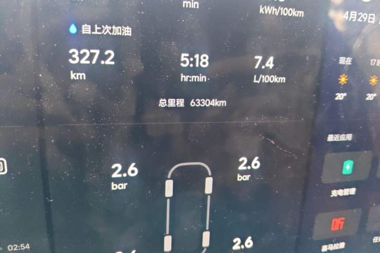 Used Li Auto L9 2022 Max model Odometer Close Up