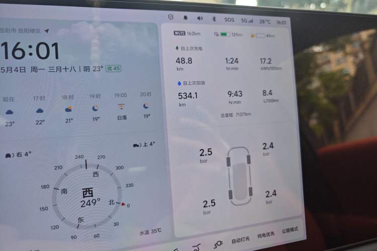 Used Li Auto L9 2022 Max model Odometer Close Up