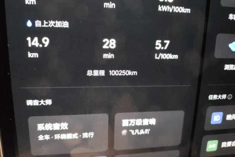 Used Li Auto L9 2022 Max model Odometer Close Up