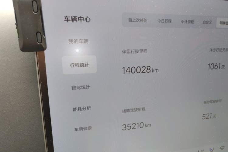 Used Li Auto L9 2022 Max model Odometer Close Up