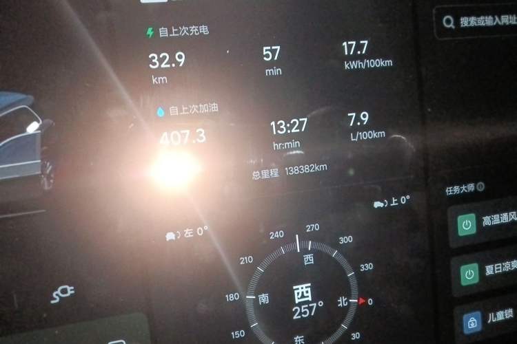 Used Li Auto L9 2022 Max model Odometer Close Up