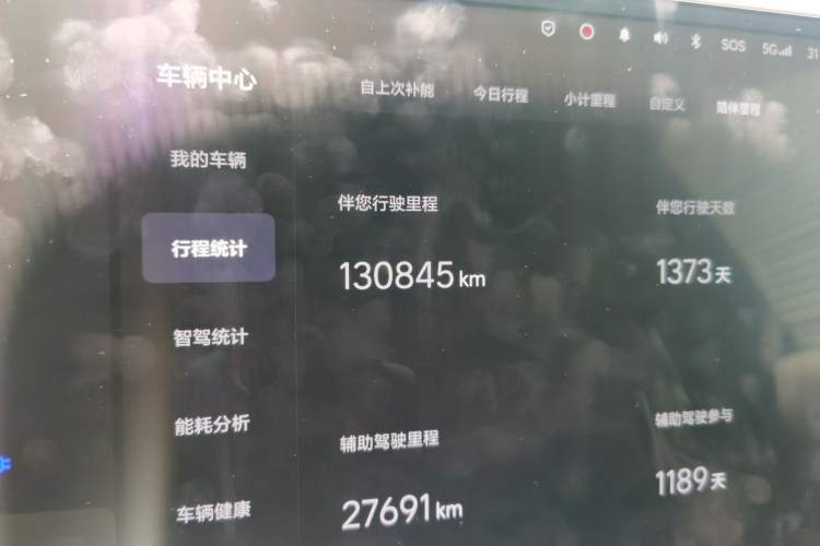 Used Li Auto L9 2022 Max model Odometer Close Up