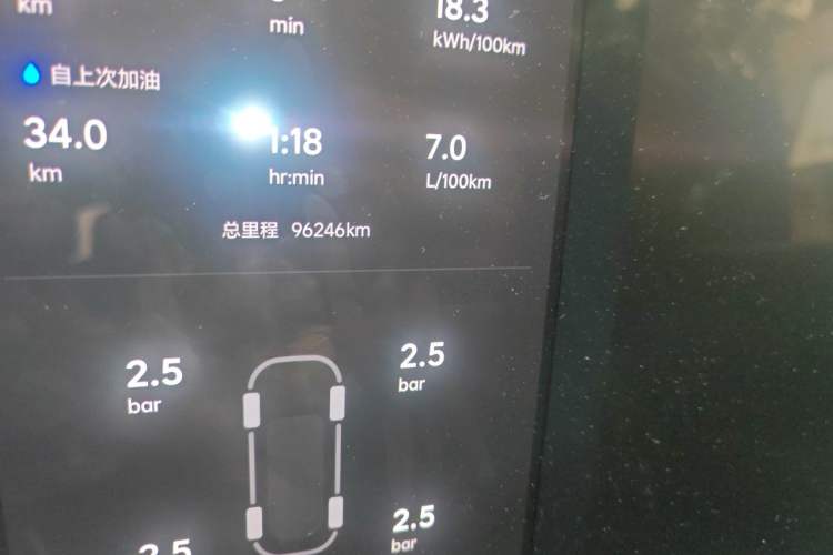 Used Li Auto L9 2022 Max model Odometer Close Up