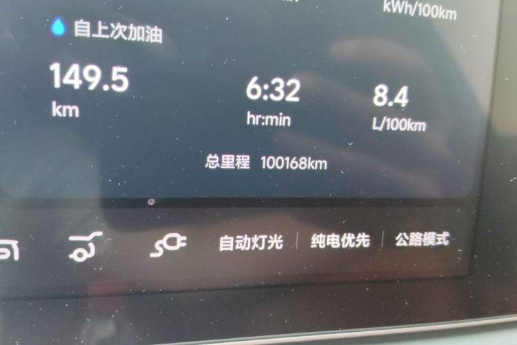 Used Li Auto L9 2022 Max model Odometer Close Up