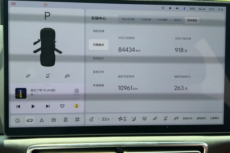Used Li Auto L9 2022 Max model Odometer Close Up