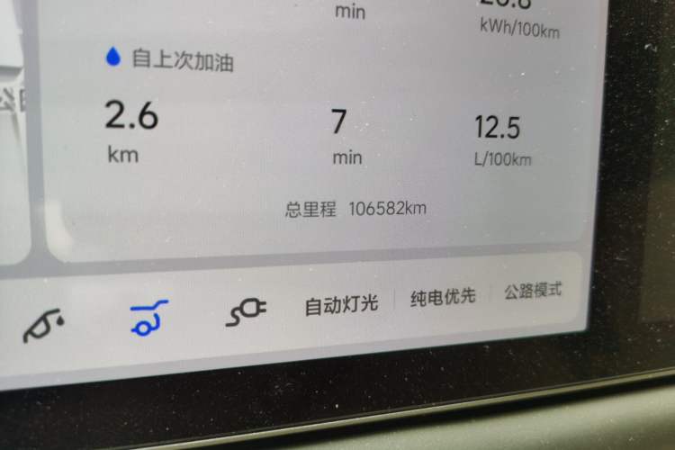 Used Li Auto L9 2022 Max model Odometer Close Up