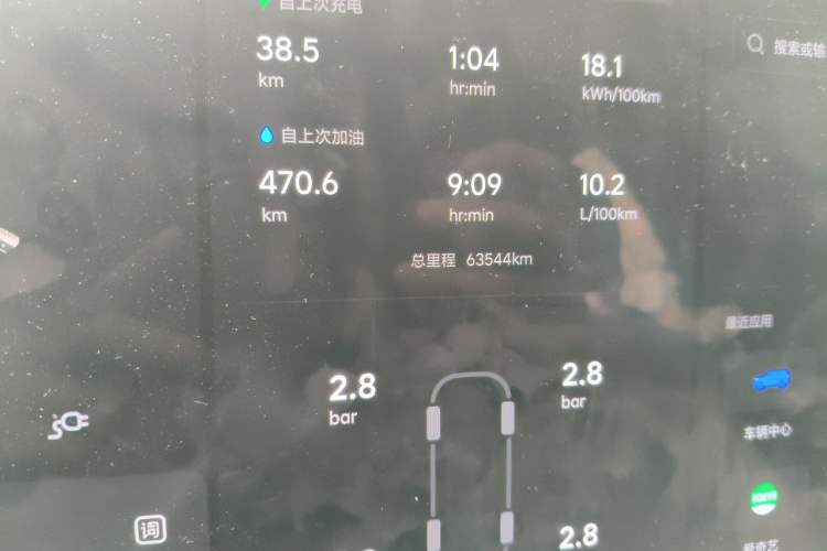 Used Li Auto L9 2022 Max model Odometer Close Up