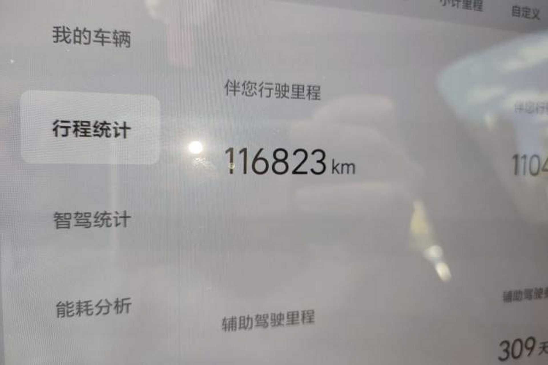 Used Li Auto L9 2022 Max model Odometer Close Up