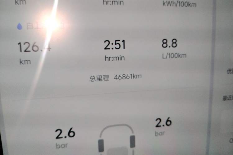 Used Li Auto L9 2022 Max model Odometer Close Up