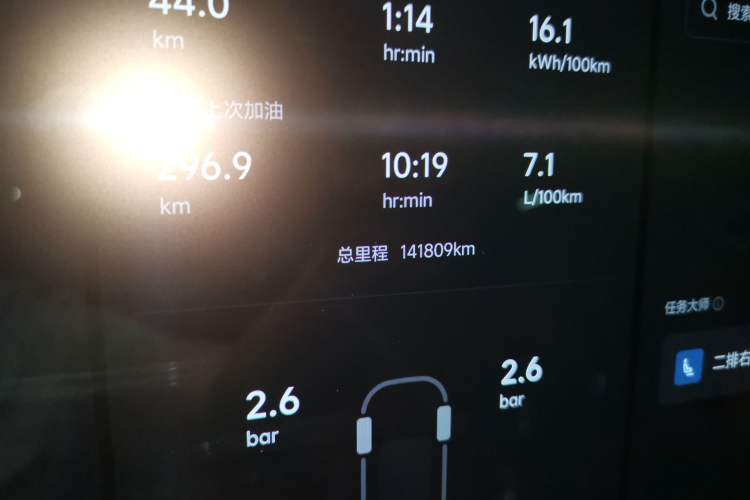 Used Li Auto L9 2022 Max model Odometer Close Up