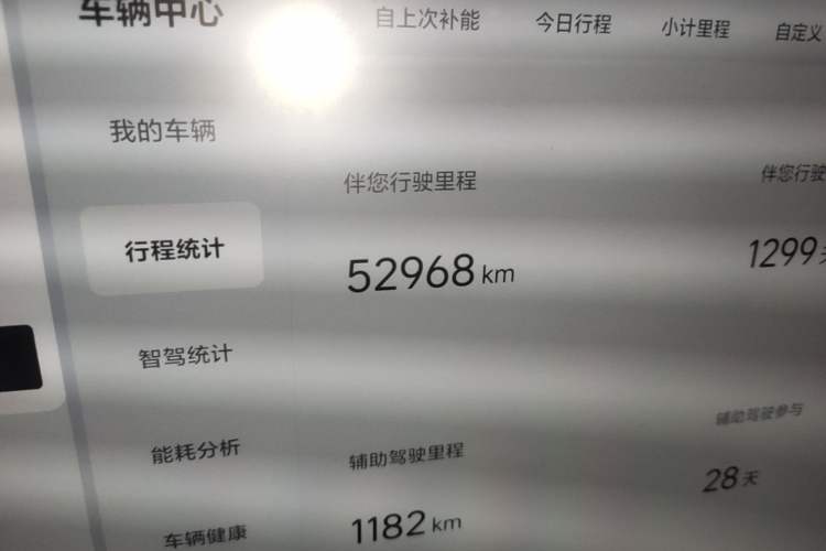 Used Li Auto L9 2022 Max model Odometer Close Up