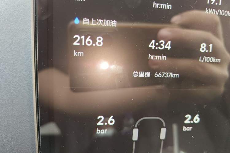 Used Li Auto L9 2022 Max model Odometer Close Up
