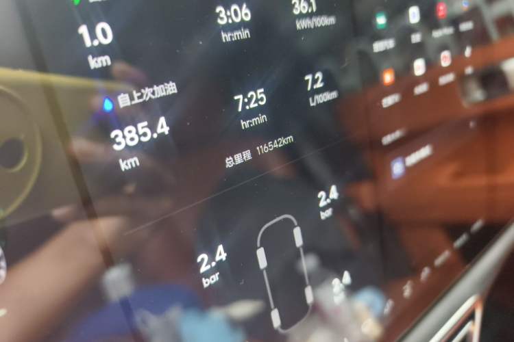 Used Li Auto L9 2022 Max model Odometer Close Up