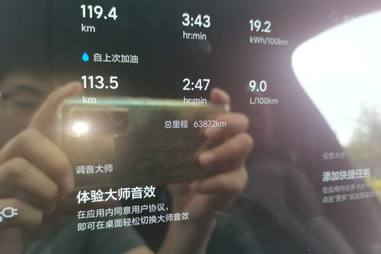 Used Li Auto L9 2022 Max model Odometer Close Up