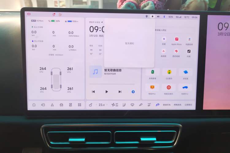 Used Li Auto L9 2022 Max model Audio And AC Panel