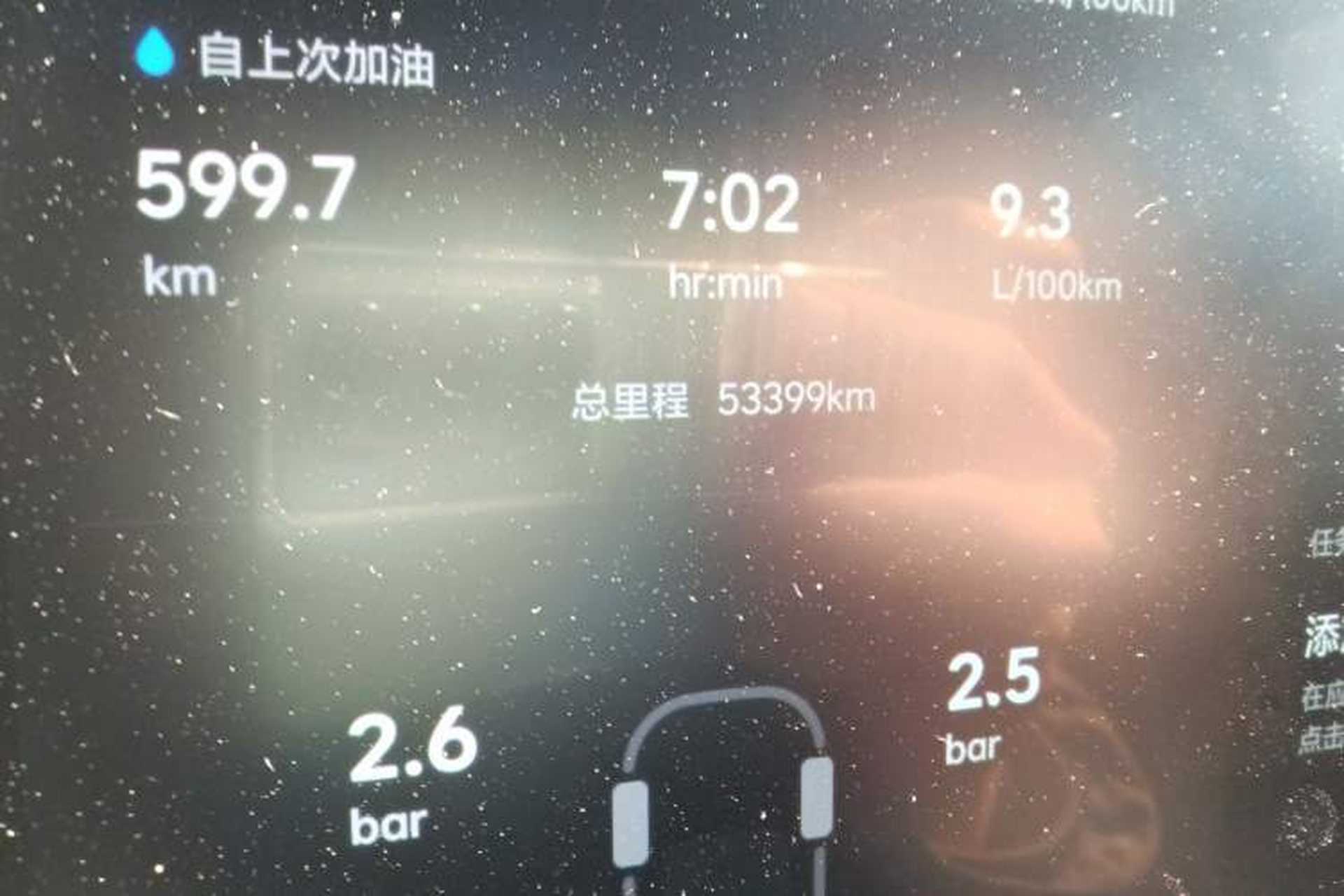 Used Li Auto L9 2022 Max model Odometer Close Up