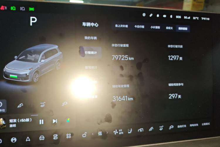 Used Li Auto L9 2022 Max model Odometer Close Up