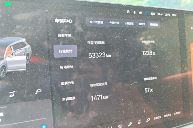 Used Li Auto L9 2022 Max model Odometer Close Up